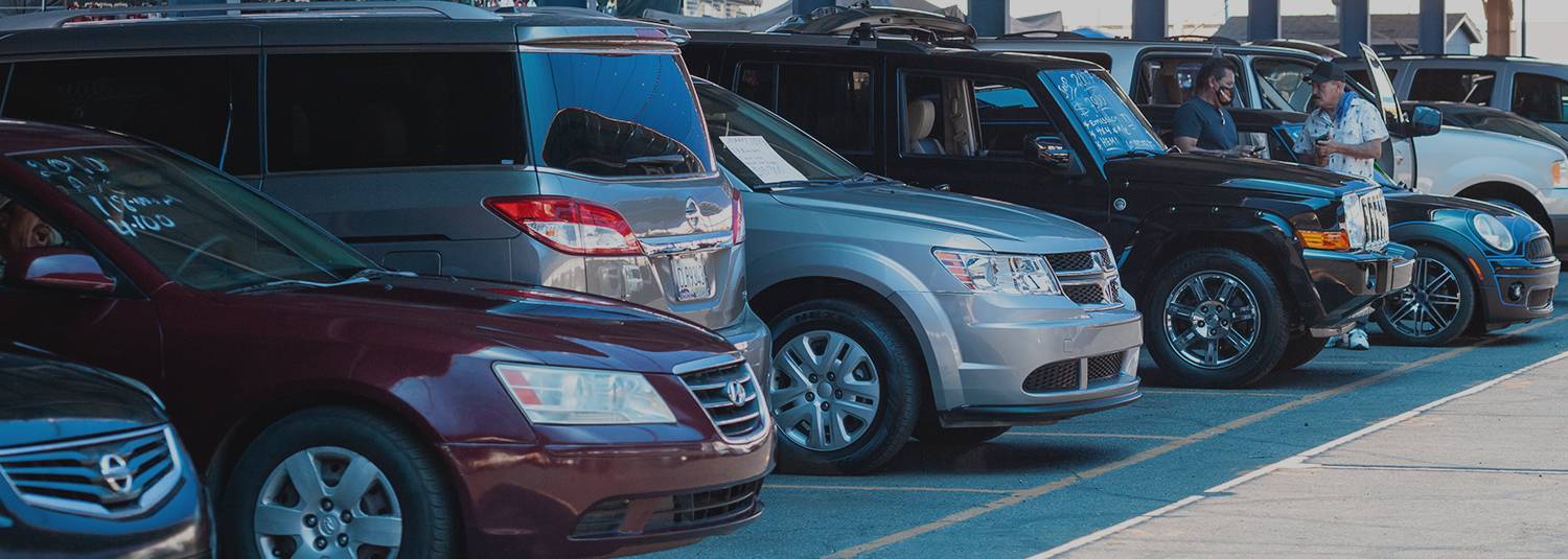 Row of Vehicles | Buy a Car at Phoenix Park 'n Swap